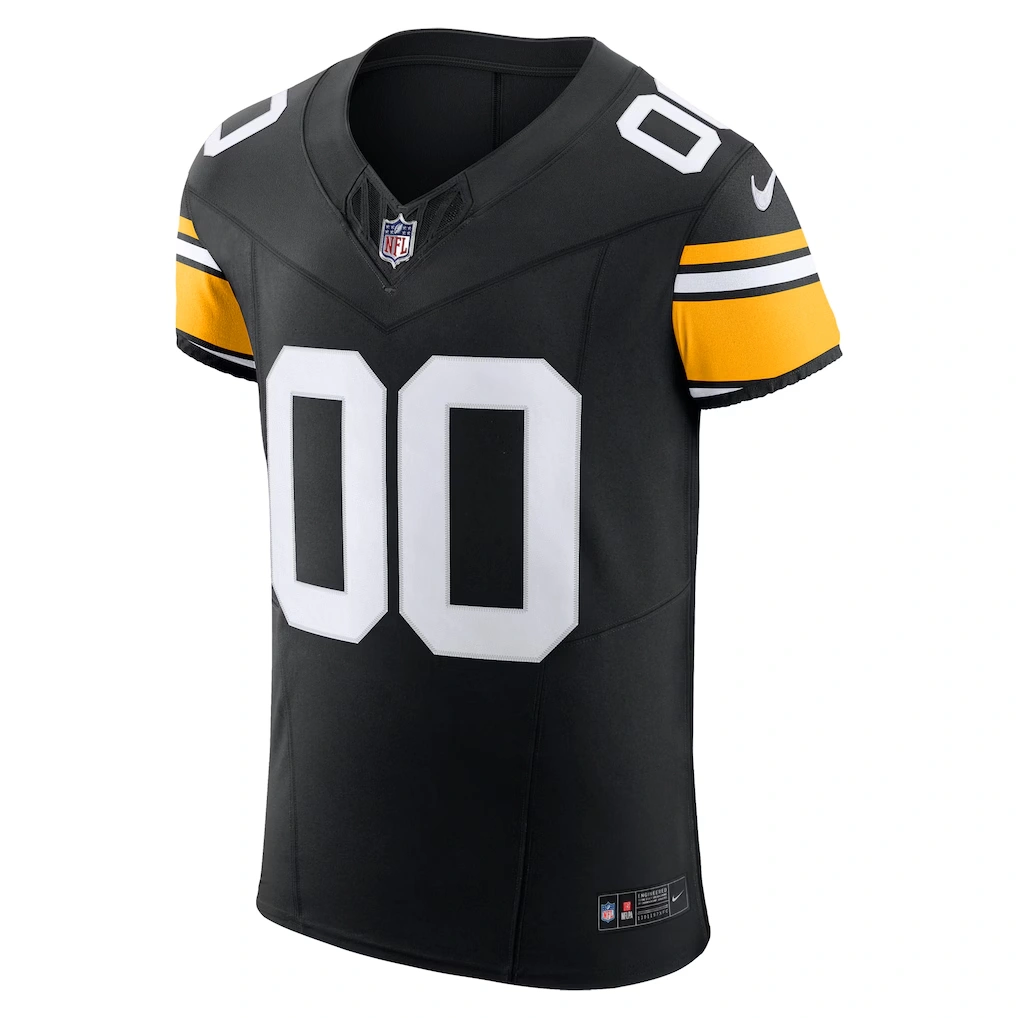 Men's Pittsburgh Steelers Nike Black Vapor F.U.S.E. Elite Custom Jersey