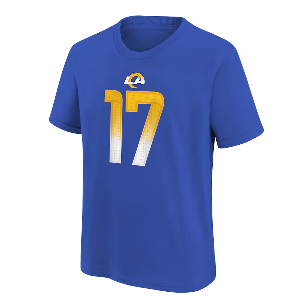 Youth Los Angeles Rams Puka Nacua Royal Nike Player Name & Number T-Shirt