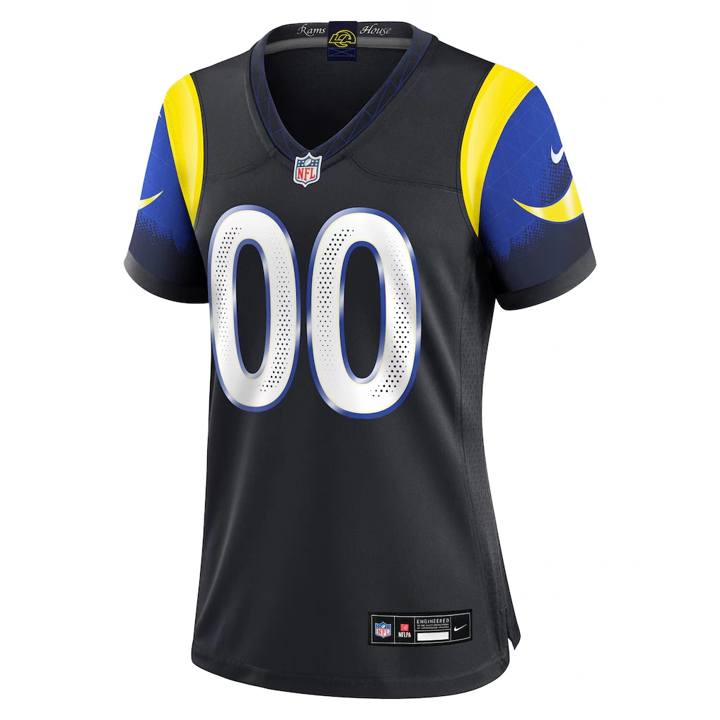 Women's Los Angeles Rams Nike Midnight Blue 2025 Rivalries Collection Custom Game Jersey