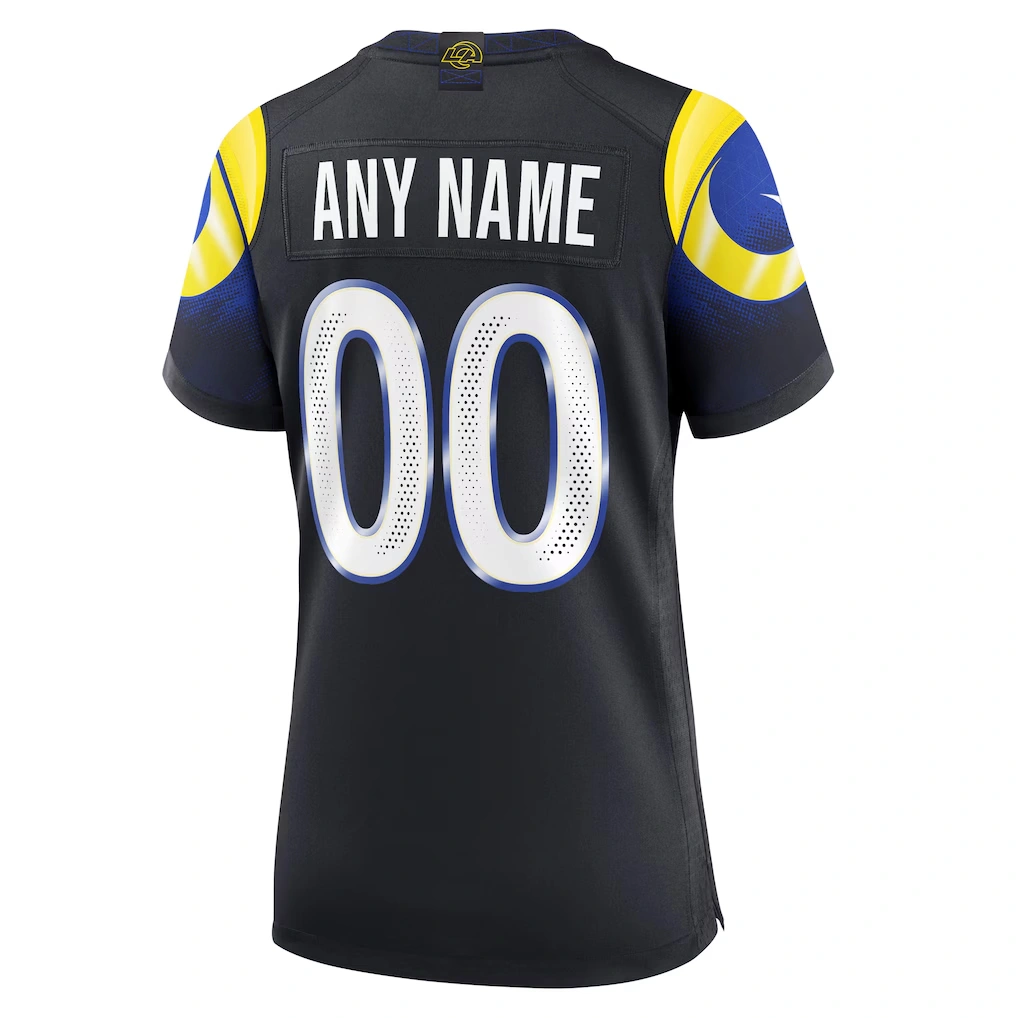 Women's Los Angeles Rams Nike Midnight Blue 2025 Rivalries Collection Custom Game Jersey