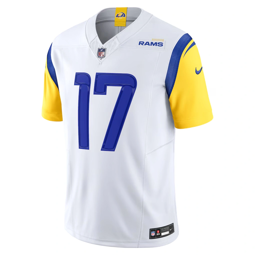 Men's Los Angeles Rams Puka Nacua Nike White Vapor F.U.S.E. Limited Jersey