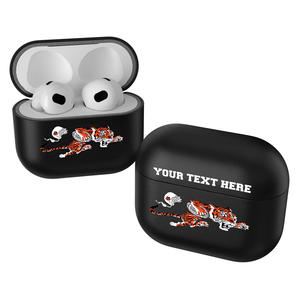 Cincinnati Bengals Keyscaper Black Insignia Personalized AirPods 3rd Generation Case Cover