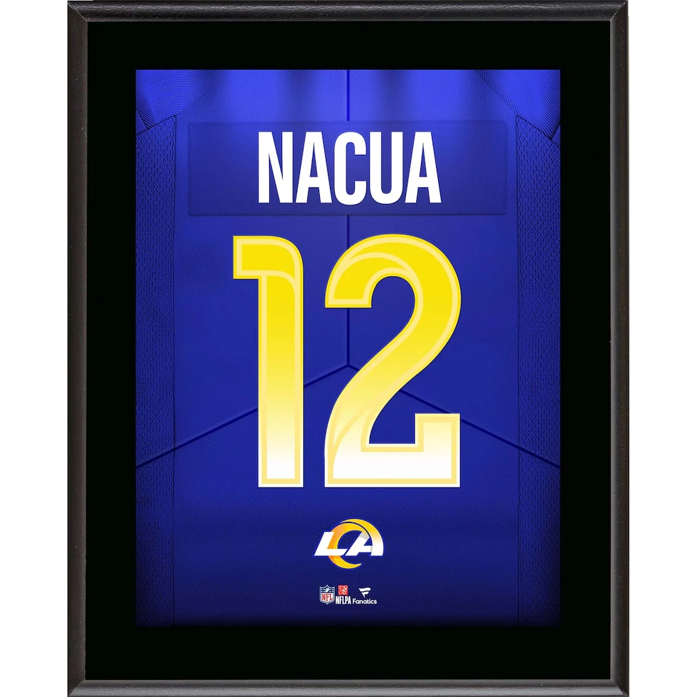 Puka Nacua Los Angeles Rams Fanatics Authentic 10.5" x 13" Jersey Number Sublimated Player Plaque