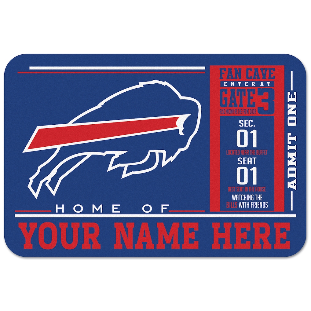 Buffalo Bills WinCraft 20'' x 30'' Personalized Floor Mat