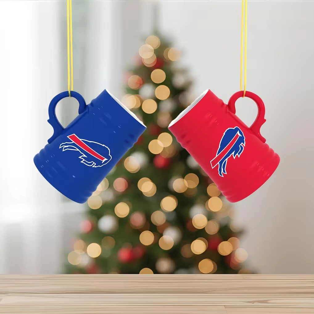 Buffalo Bills Two-Pack 3" Mini Stein Ornament Set