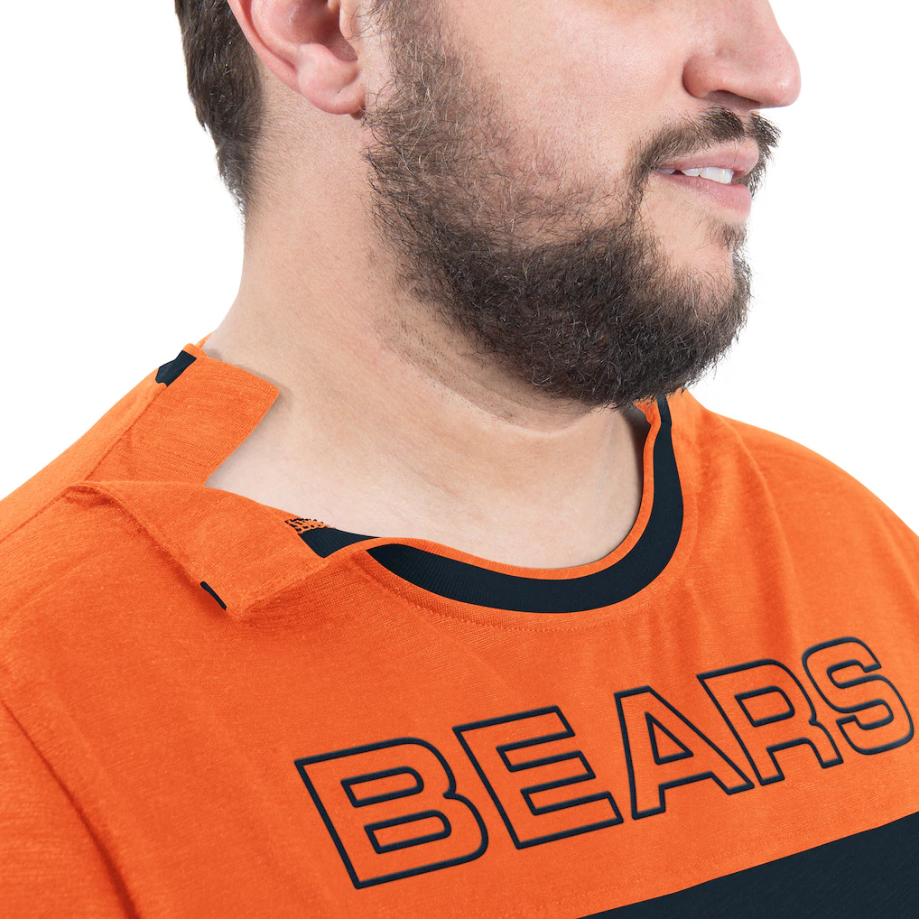 Men's Chicago Bears G-III Sports by Carl Banks Navy/Orange Adaptive Outlast Long Sleeve T-Shirt