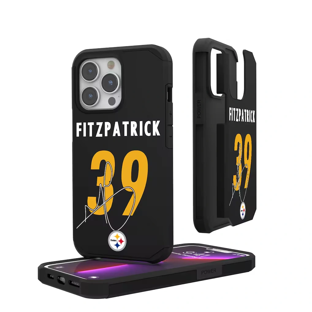 Pittsburgh Steelers Minkah Fitzpatrick Keyscaper iPhone Rugged Case