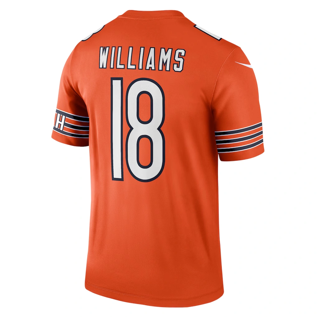 Men's Chicago Bears Caleb Williams Nike Orange Legend Player Performance Top