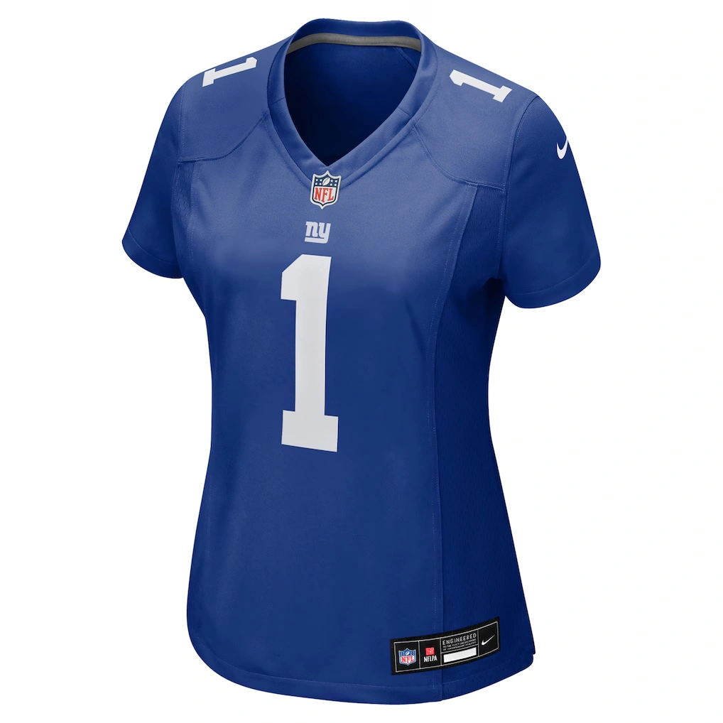 Women's New York Giants Malik Nabers Nike Royal Game Jersey