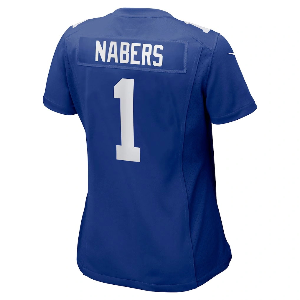 Women's New York Giants Malik Nabers Nike Royal Game Jersey 3 Women's New York Giants Malik Nabers Nike Royal Game Jersey