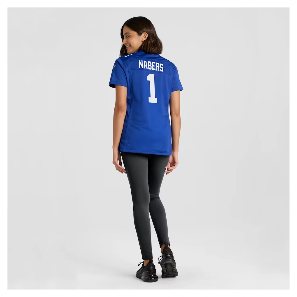 Women's New York Giants Malik Nabers Nike Royal Game Jersey 5 Women's New York Giants Malik Nabers Nike Royal Game Jersey