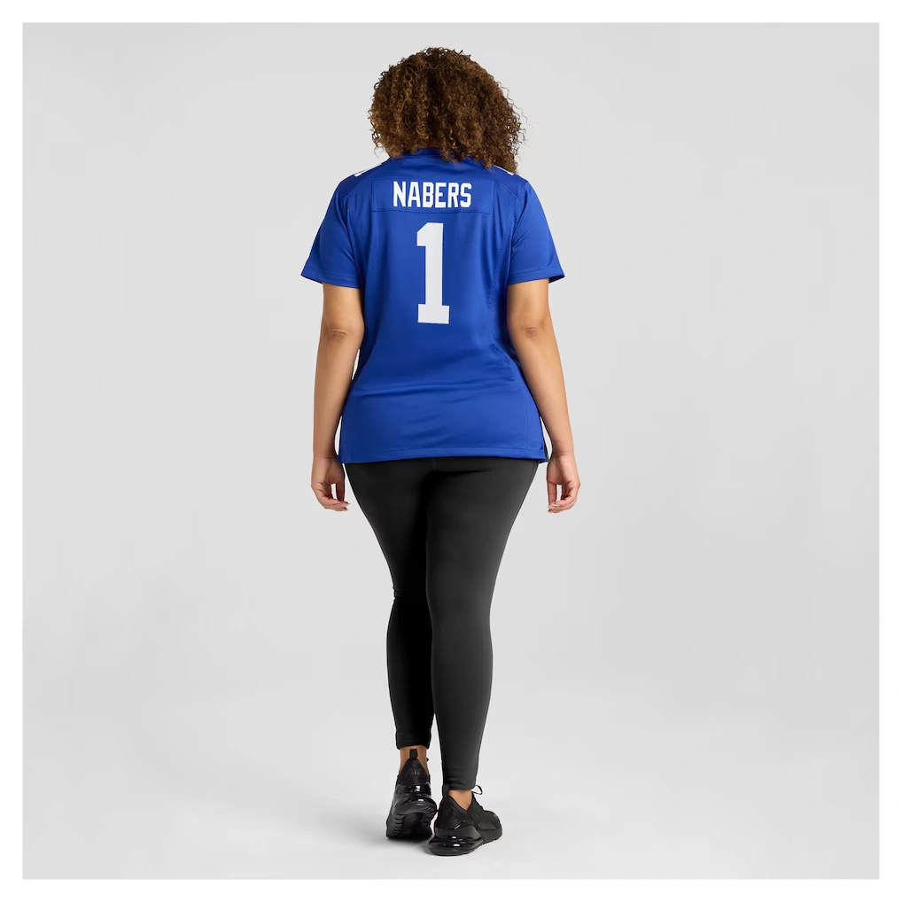 Women's New York Giants Malik Nabers Nike Royal Game Jersey 7 Women's New York Giants Malik Nabers Nike Royal Game Jersey