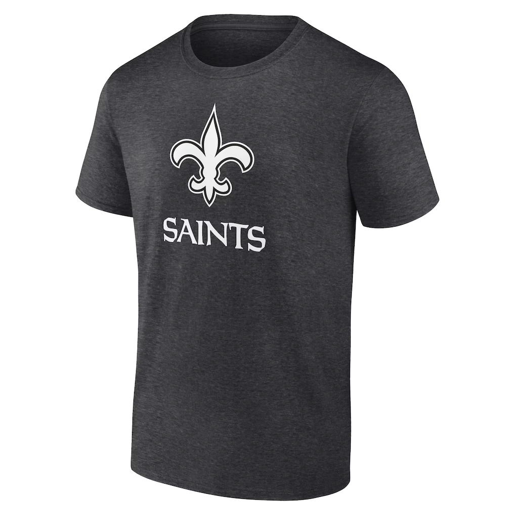Men's New Orleans Saints Charcoal Personalized Name & Number Monochrome T-Shirt