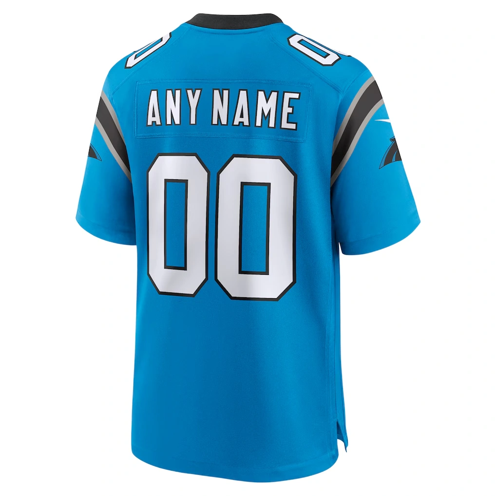 Men's Carolina Panthers Nike Blue Alternate Custom Game Jersey 3 Men's Carolina Panthers Nike Blue Alternate Custom Game Jersey
