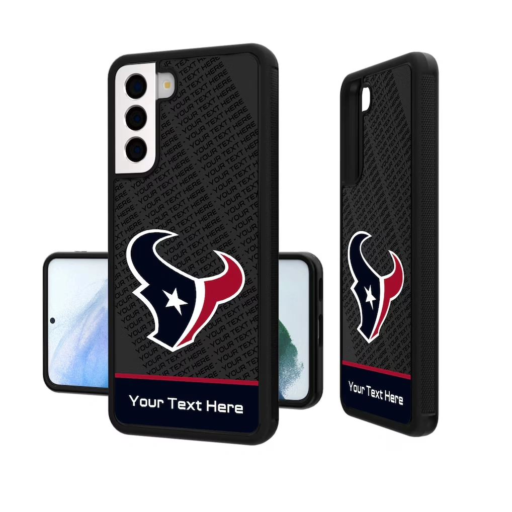 Houston Texans Personalized EndZone Plus Design Galaxy Bump Case