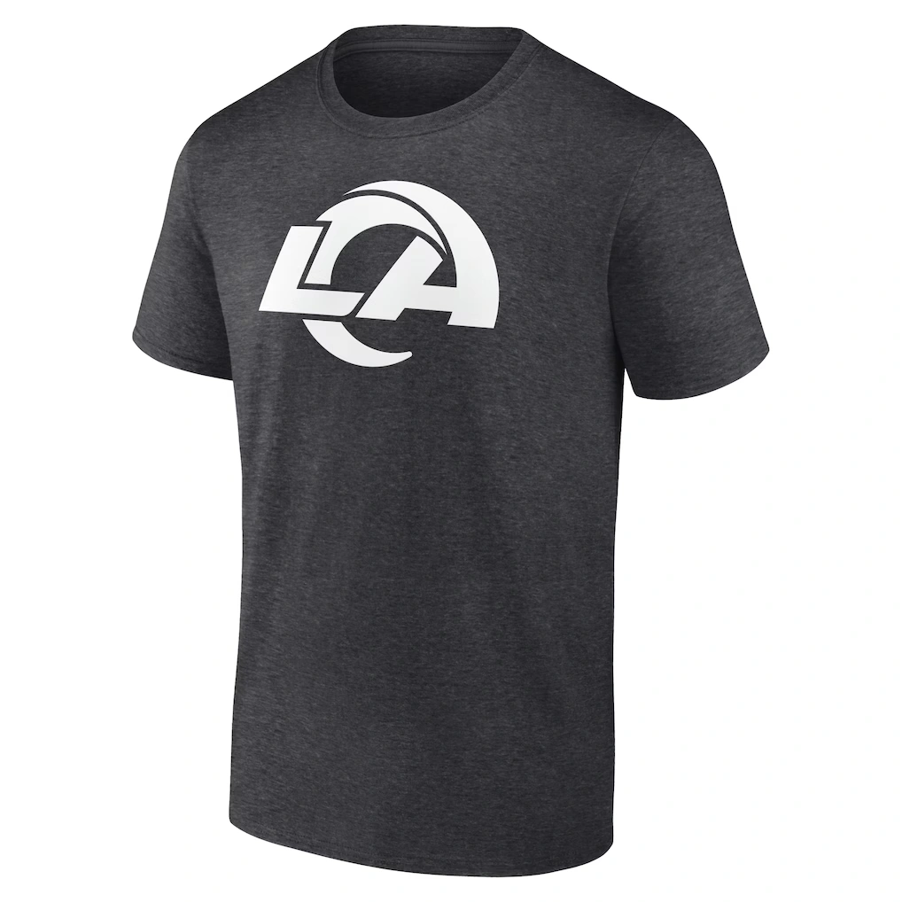 Men's Los Angeles Rams Charcoal Personalized Name & Number Monochrome T-Shirt
