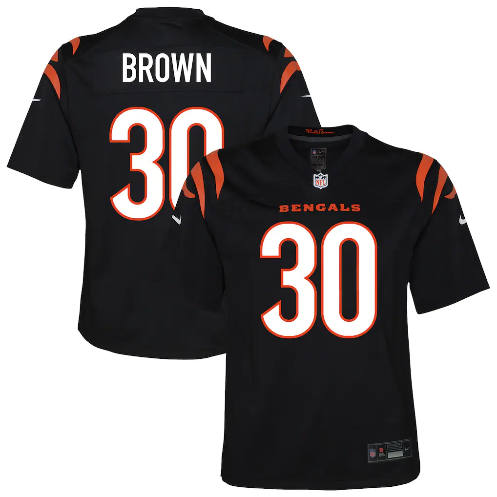 Youth Cincinnati Bengals Chase Brown Nike Black Youth