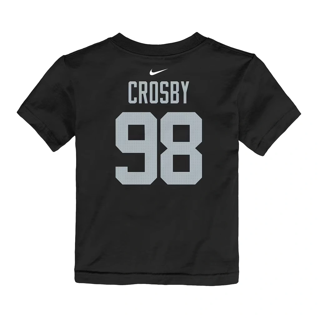 Toddler Las Vegas Raiders Maxx Crosby Nike Black Player Name & Number T-Shirt