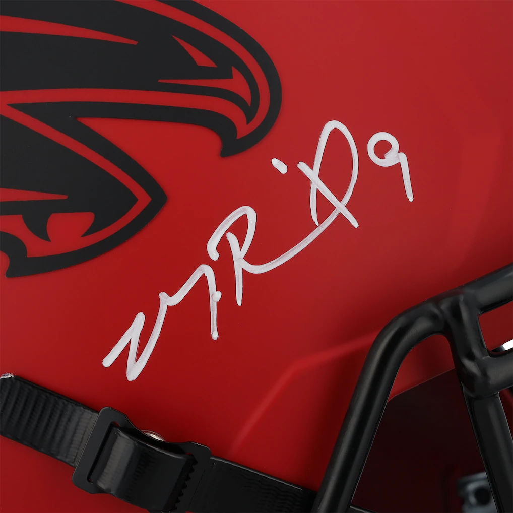 Michael Penix Jr. Atlanta Falcons Autographed Fanatics Authentic Riddell Rave Speed Replica Helmet