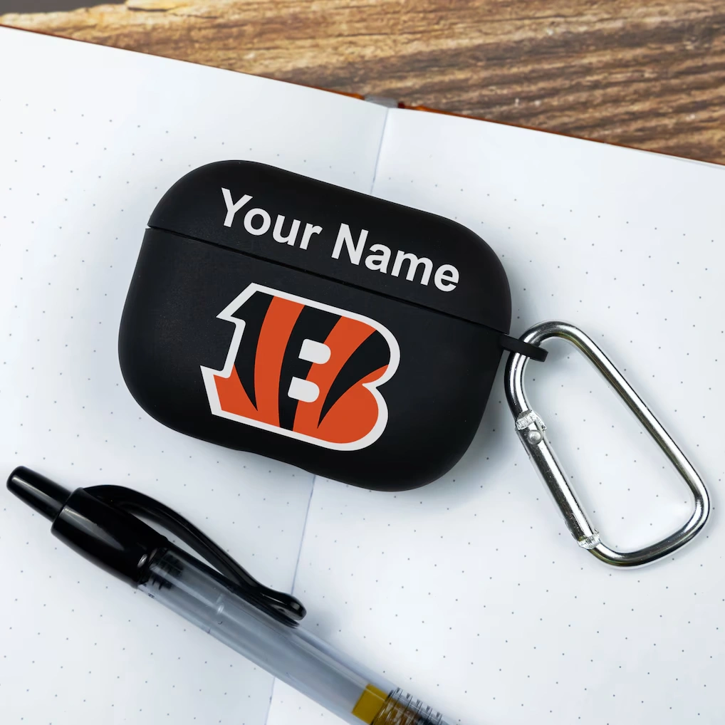 Cincinnati Bengals Personalized AirPods Pro Case Cover
