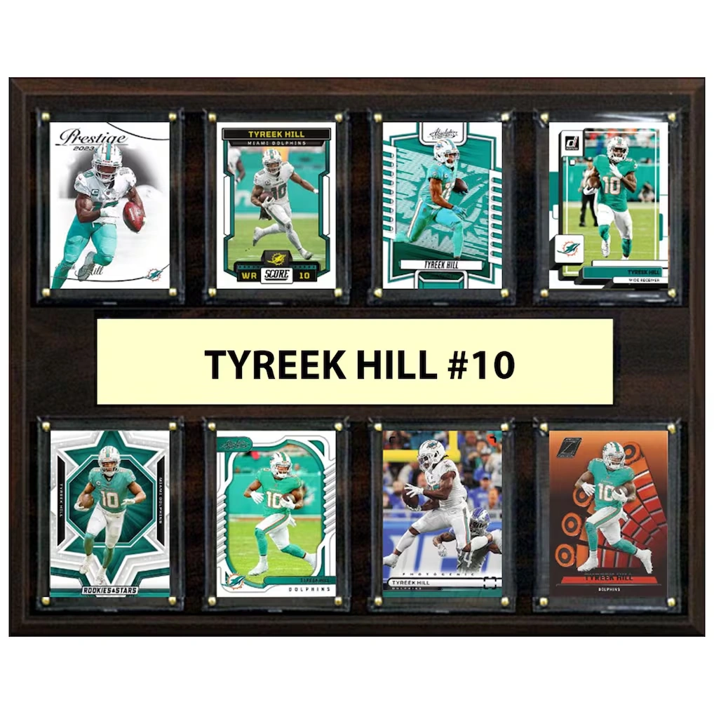 Miami Dolphins Tyreek Hill 12" x 15" Trading Card Plaque