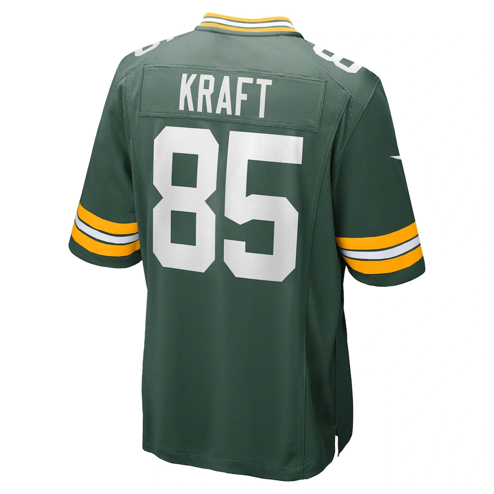 Men's Green Bay Packers Tucker Kraft Nike Green Game Jersey