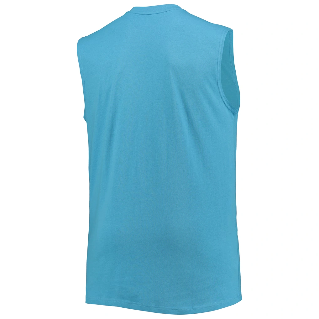 Men's Carolina Panthers Blue Big & Tall Muscle Tank Top