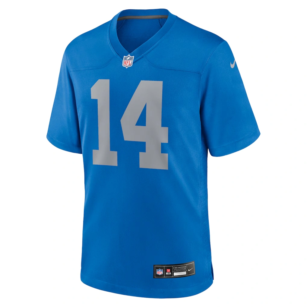 Men's Detroit Lions Amon-Ra St. Brown Nike Blue Alternate Game Jersey