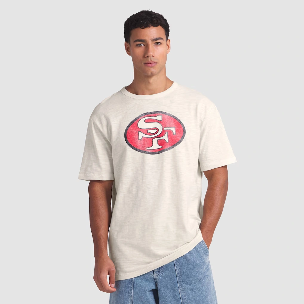 Men's San Francisco 49ers Fanatics Cream Slub T-Shirt