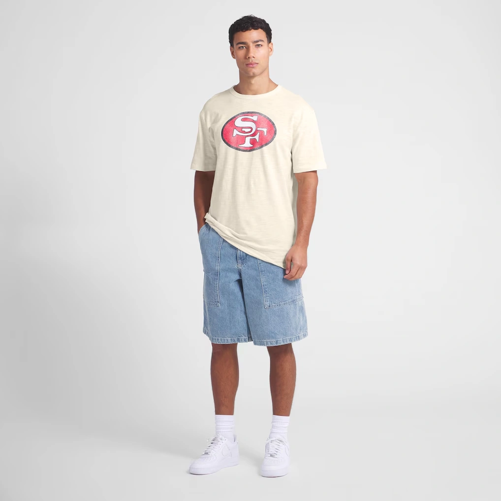 Men's San Francisco 49ers Fanatics Cream Slub T-Shirt
