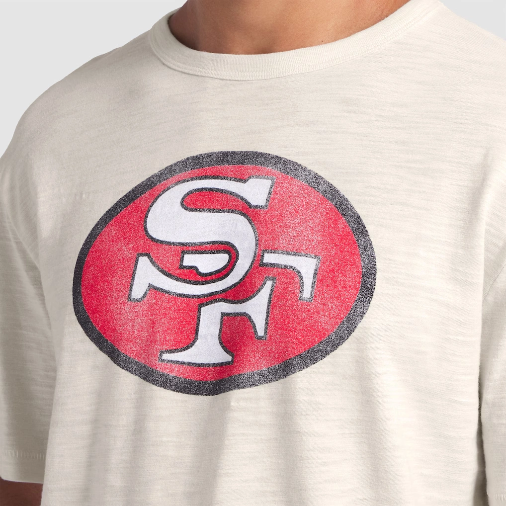 Men's San Francisco 49ers Fanatics Cream Slub T-Shirt