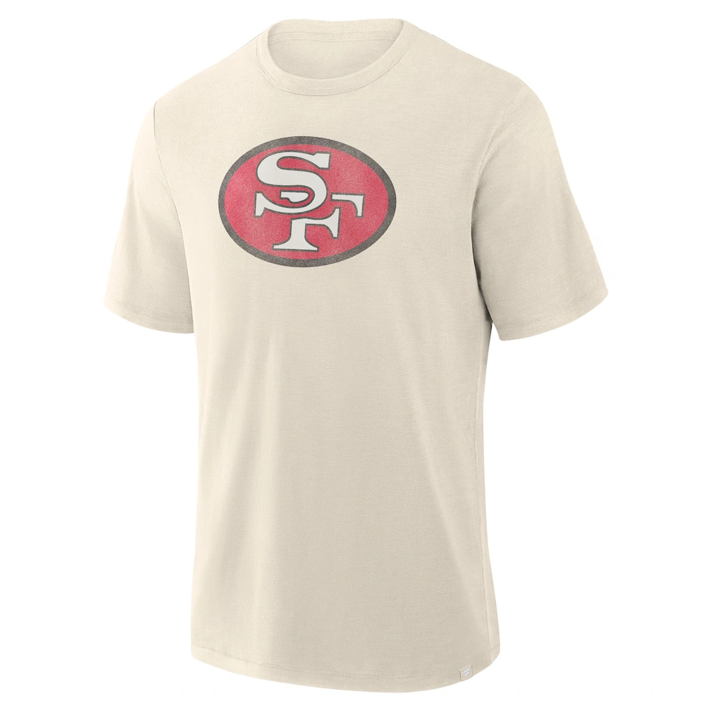 Men's San Francisco 49ers Fanatics Cream Slub T-Shirt