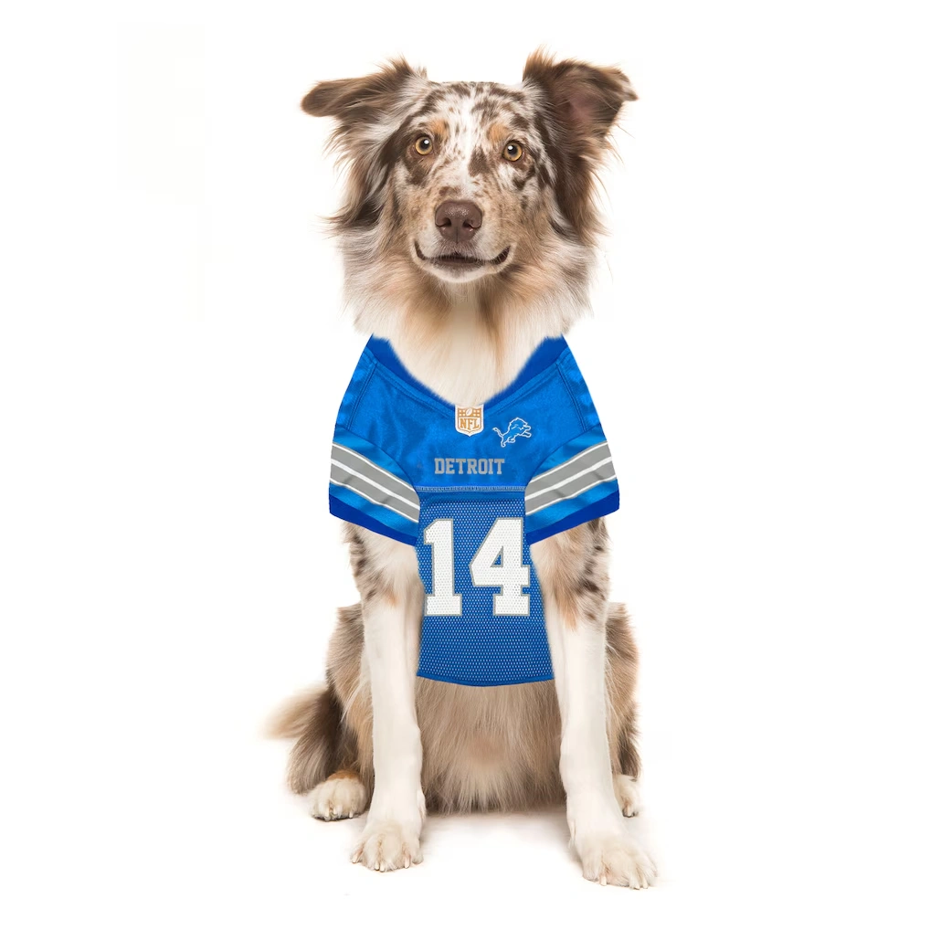 Detroit Lions Amon-Ra St. Brown Blue Player Pet Jersey
