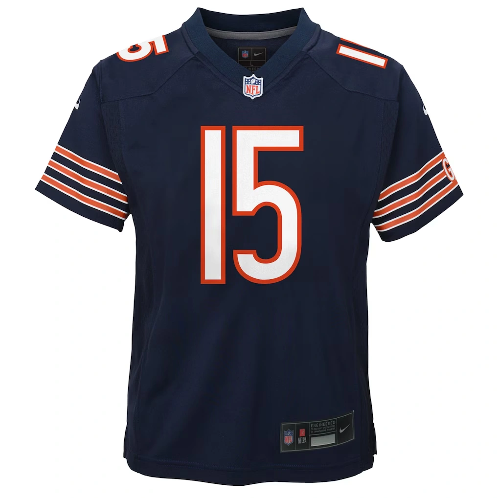 Youth Chicago Bears Rome Odunze Nike Navy Game Jersey