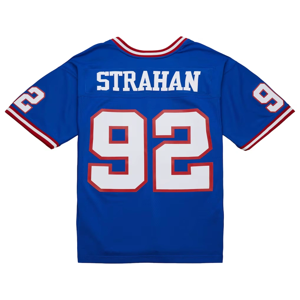 Men's New York Giants Michael Strahan Mitchell & Ness Royal Big & Tall 1993 Retired Player Replica Jersey