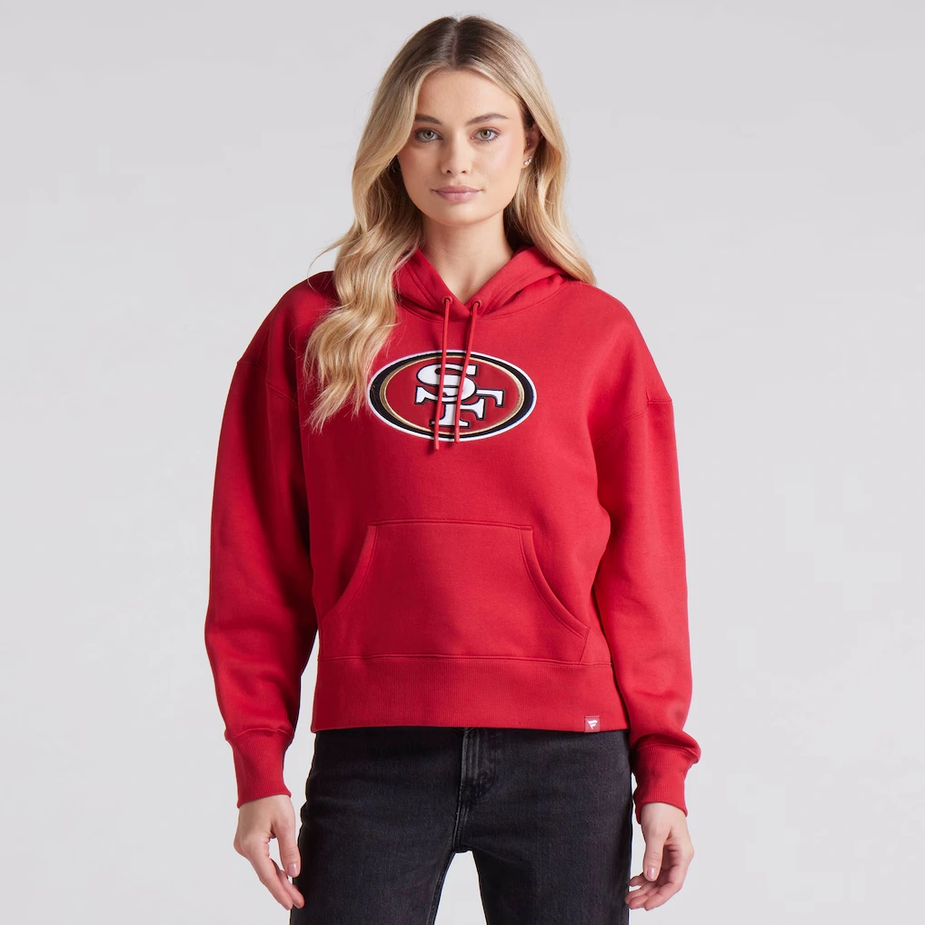 Women's San Francisco 49ers Fanatics Scarlet Legacy Fleece Pullover Hoodie