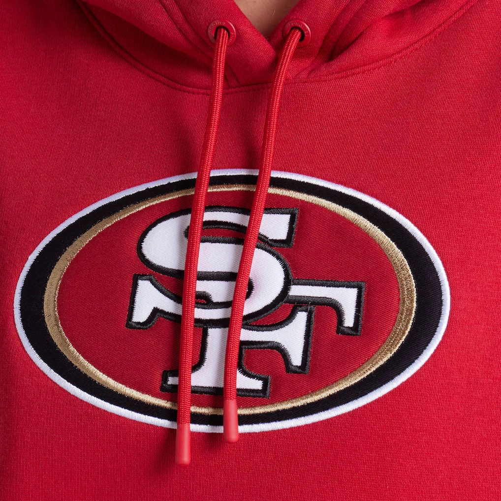 Women's San Francisco 49ers Fanatics Scarlet Legacy Fleece Pullover Hoodie