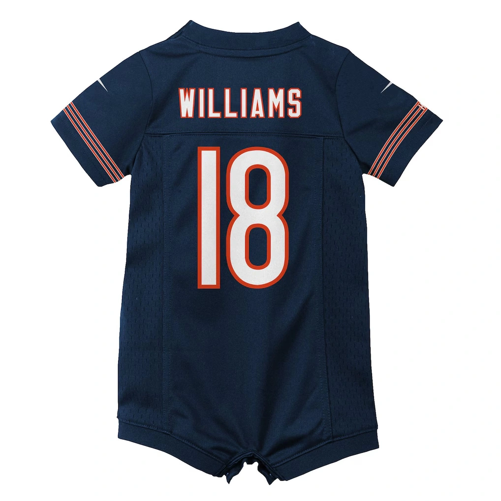Newborn & Infant Chicago Bears Caleb Williams Nike Navy Game Romper Jersey 3 Newborn & Infant Chicago Bears Caleb Williams Nike Navy Game Romper Jersey