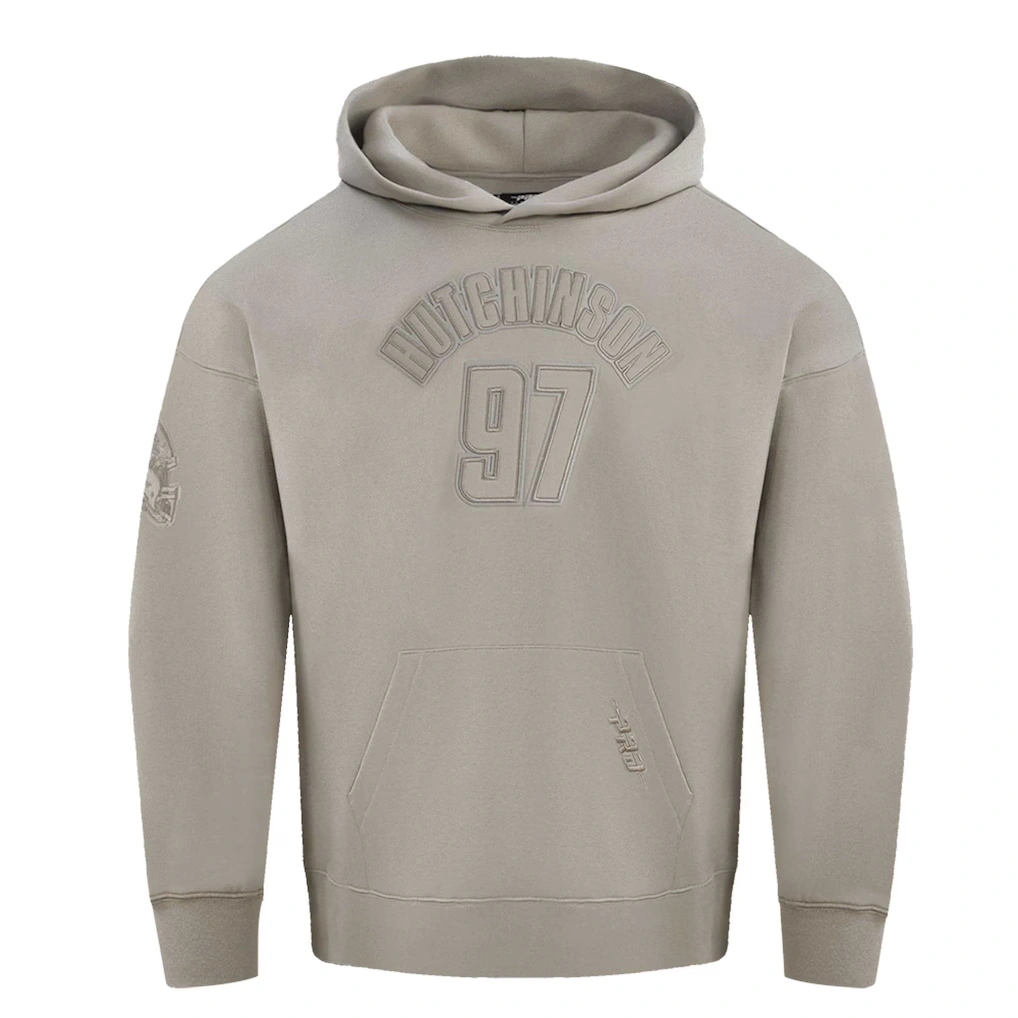 Men's Detroit Lions Aidan Hutchinson Pro Standard Tan Player Name & Number Pullover Hoodie