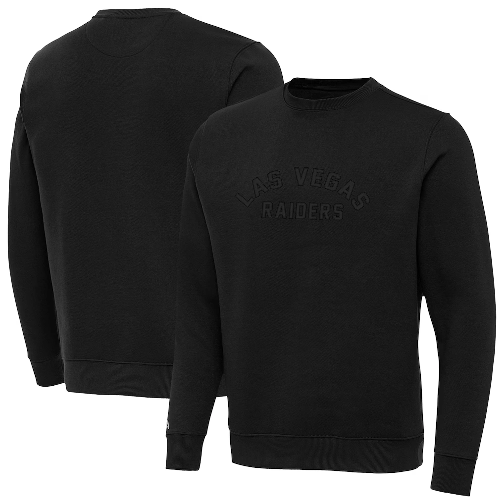 Men's Las Vegas Raiders Antigua Black Victory Sweatshirt
