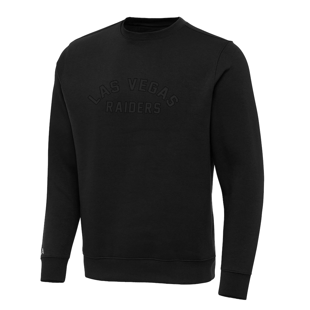 Men's Las Vegas Raiders Antigua Black Victory Sweatshirt