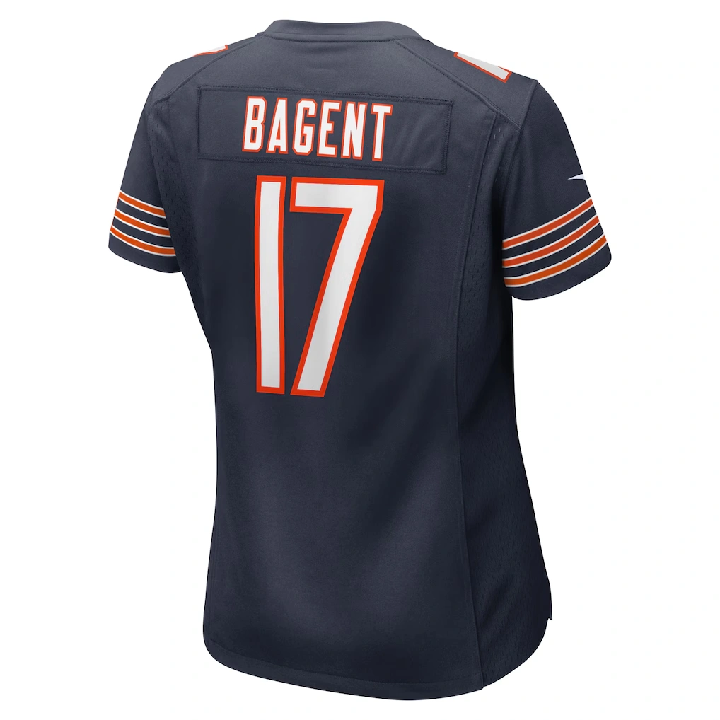 Women's Chicago Bears Tyson Bagent Nike Navy Game Jersey
