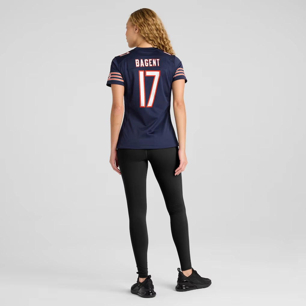 Women's Chicago Bears Tyson Bagent Nike Navy Game Jersey