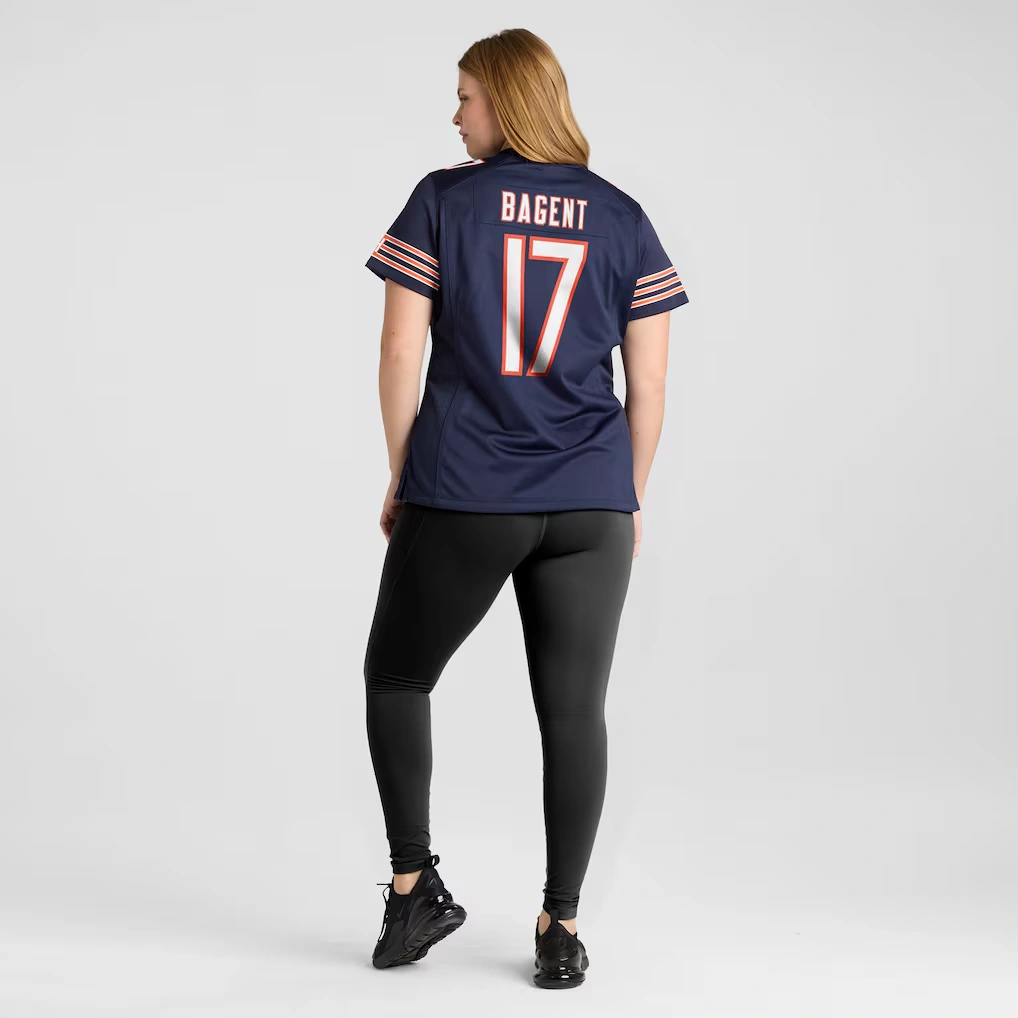 Women's Chicago Bears Tyson Bagent Nike Navy Game Jersey