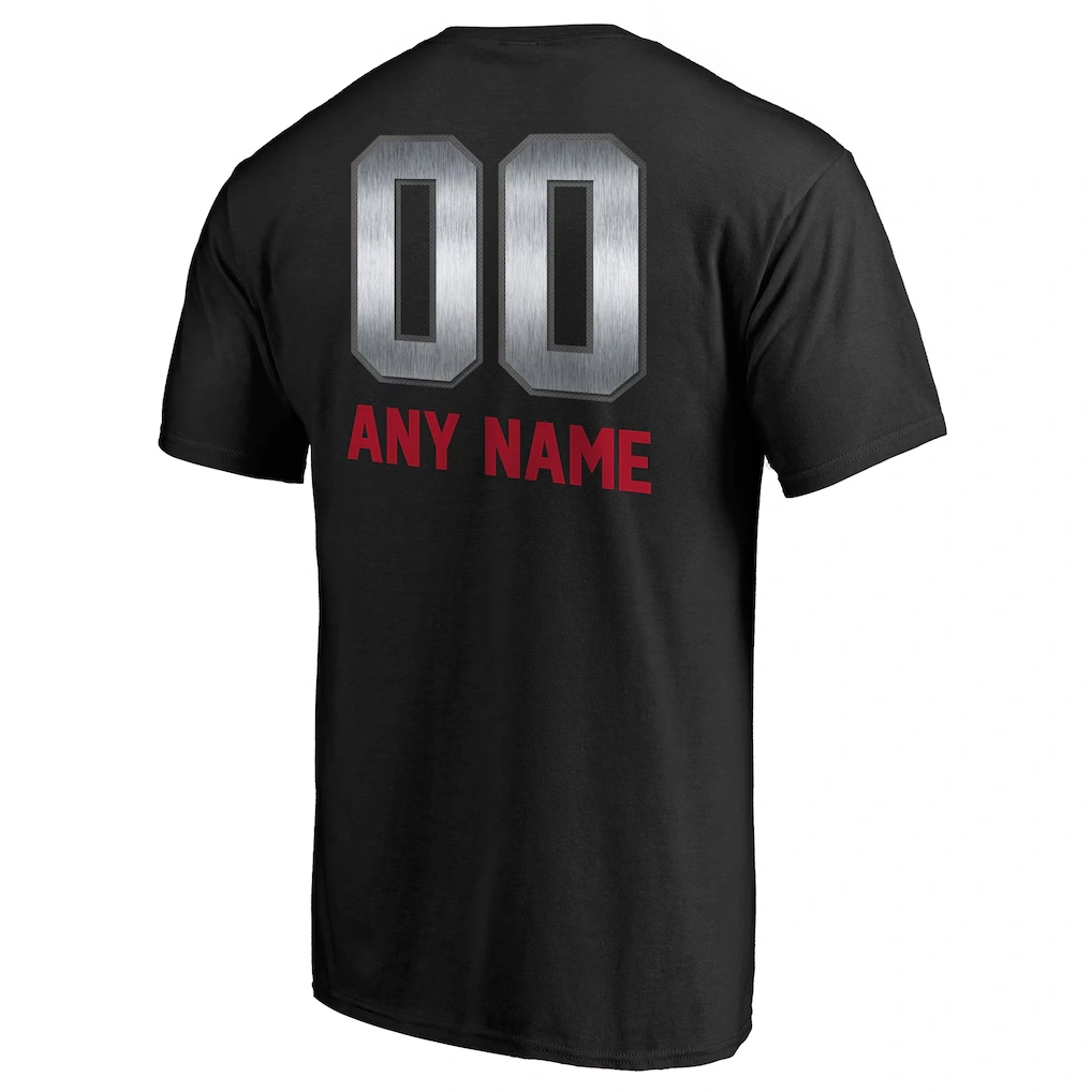 Men's Atlanta Falcons Black Personalized Midnight Mascot T-Shirt 3 Men's Atlanta Falcons Black Personalized Midnight Mascot T-Shirt