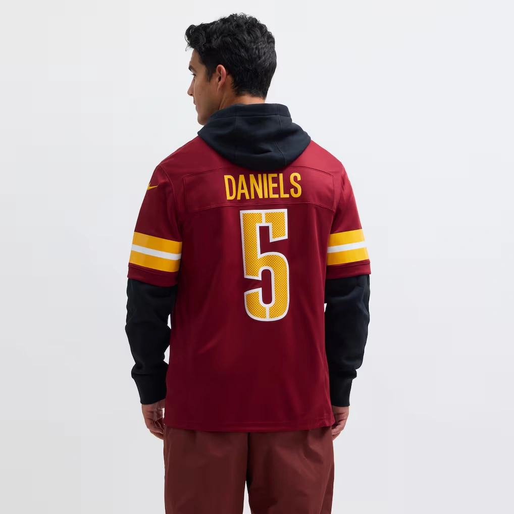 Men's Washington Commanders Jayden Daniels Nike Burgundy Vapor F.U.S.E. Limited Jersey