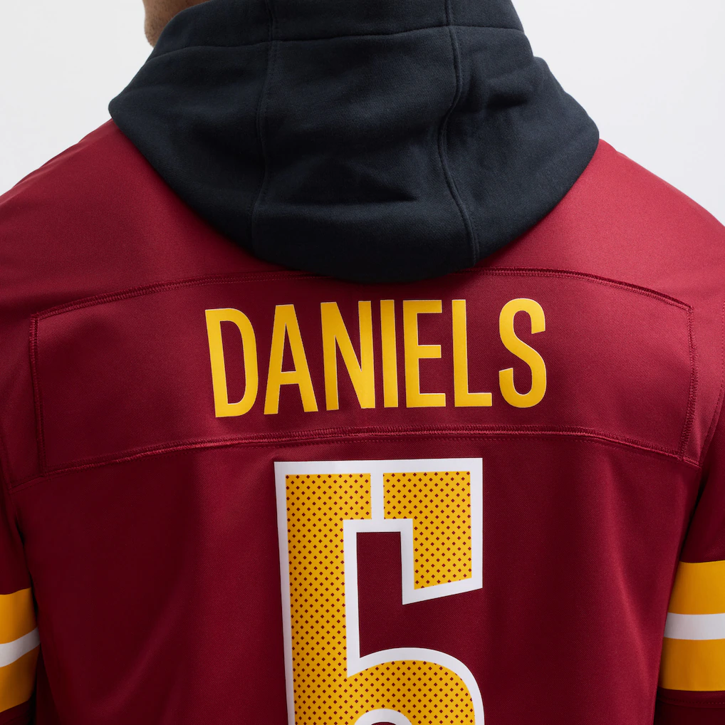 Men's Washington Commanders Jayden Daniels Nike Burgundy Vapor F.U.S.E. Limited Jersey