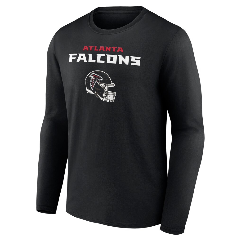 Men's Atlanta Falcons Michael Penix Jr. Black Name & Number Team Wordmark Long Sleeve T-Shirt