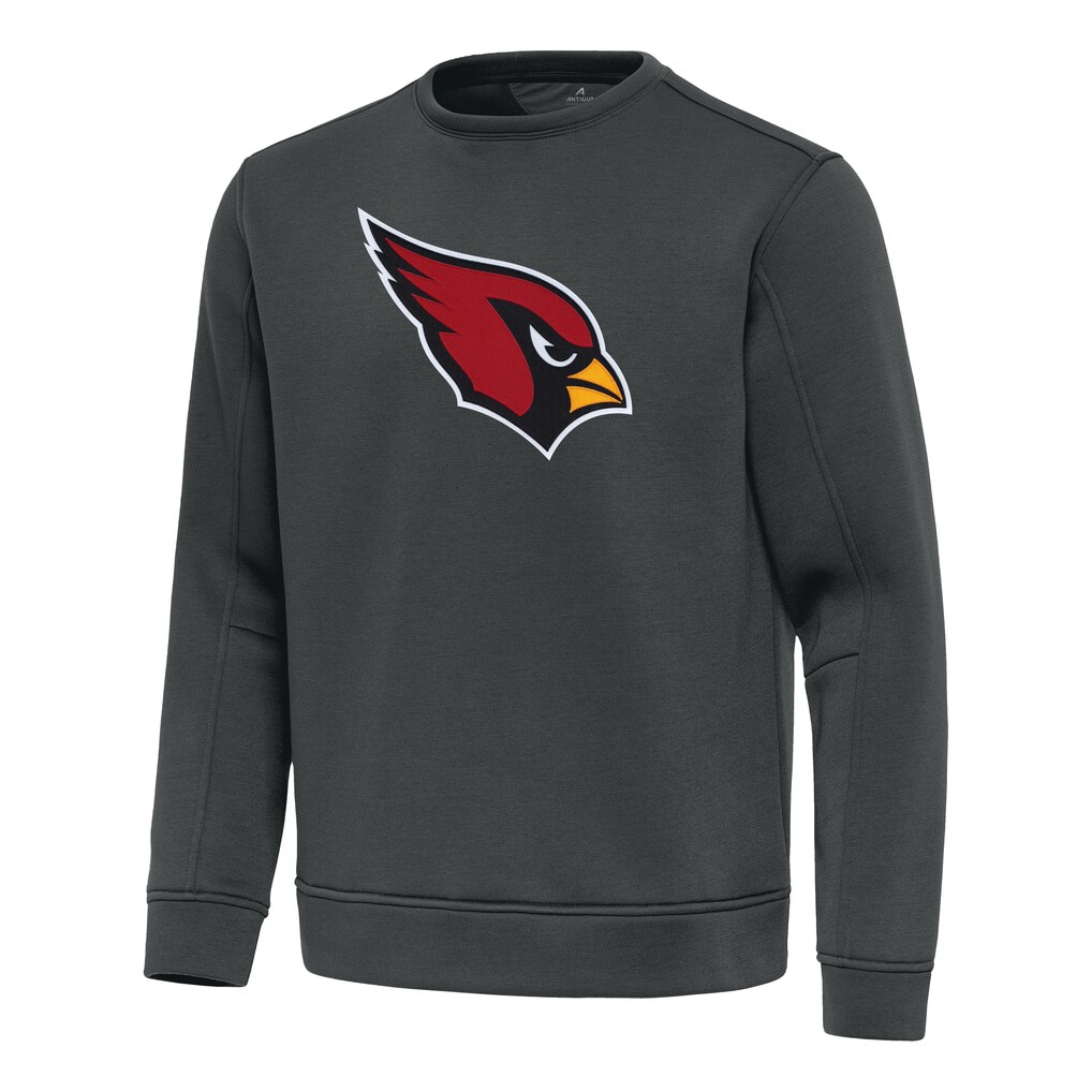 Men's Arizona Cardinals Antigua Pewter Relevant Lightweight Pullover Sweatshirt