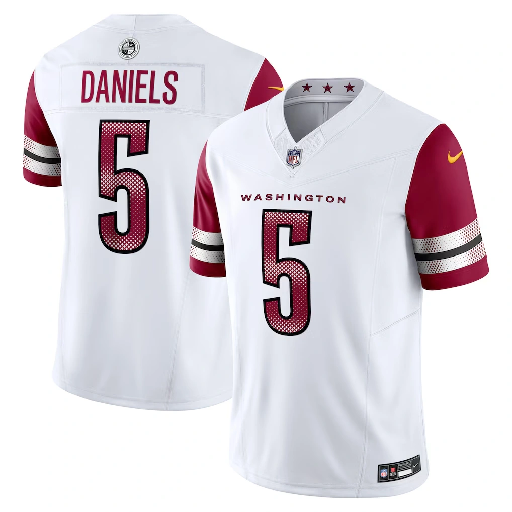 Men's Washington Commanders Jayden Daniels Nike White Vapor F.U.S.E. Limited Jersey